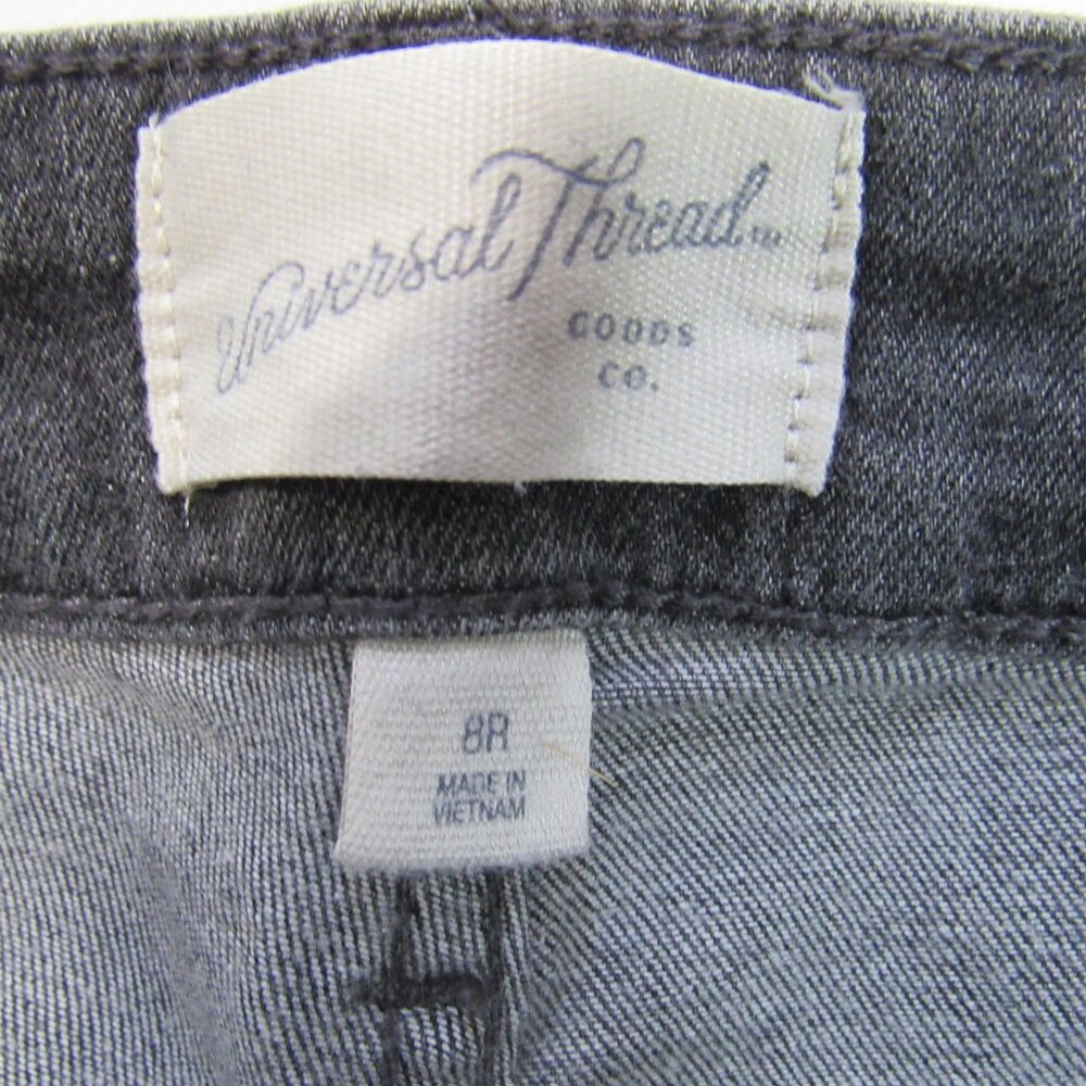 Universal Thread Women's High - Rise Skinny Denim Jeans Dark Gray Size 8Reg - Picture 5 of 8